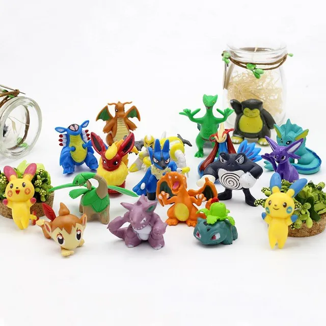 Pokémon Action Figure Set - 24 pcs