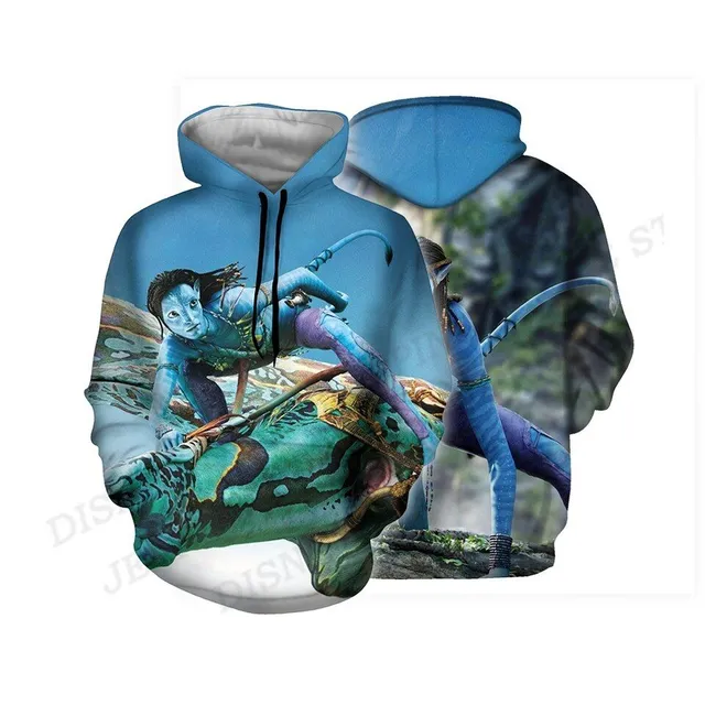 Bluza unisex z modnym nadrukiem z filmu Avatar: The Way of Water Lui DHF5M222913B 3XL