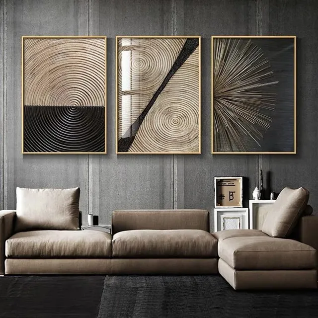 Abstract retro paintings