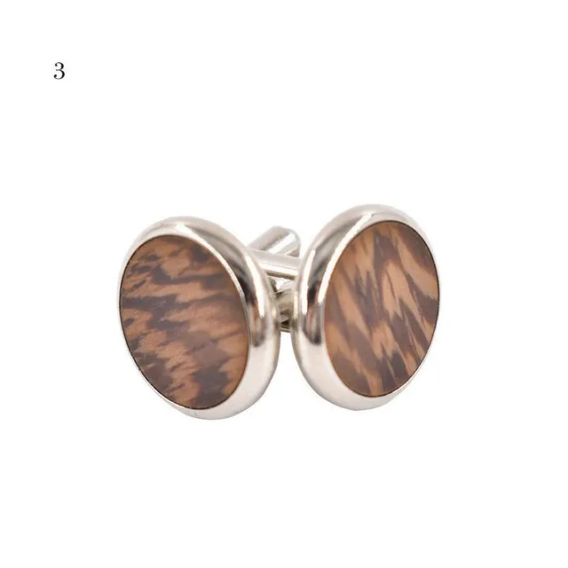 Wooden cuff links Cuff - 3 types