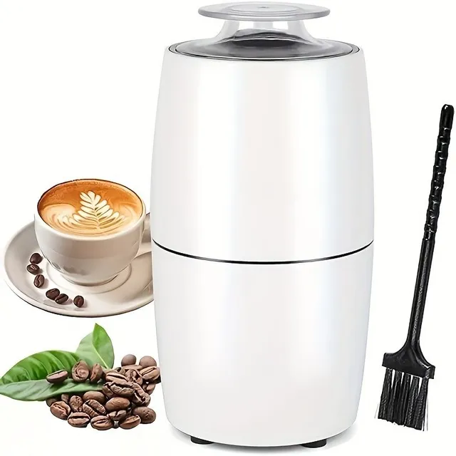 Tichý elektrický mlynček na kávu a korenie - nože z nehrdzavejúcej ocele na čerstvo pomletej káve, koreni, orechoch a obilí