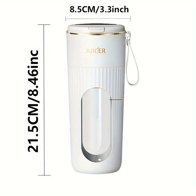 Portable USB rechargeable smoothie blender with 14 blades