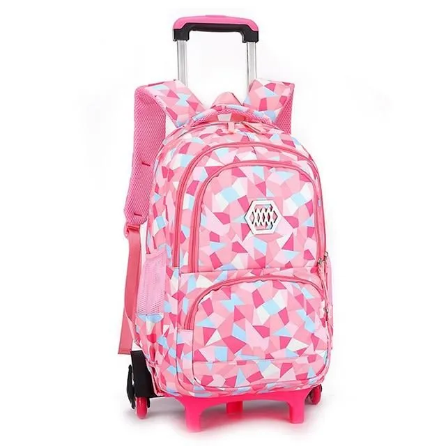 School backpack on wheels