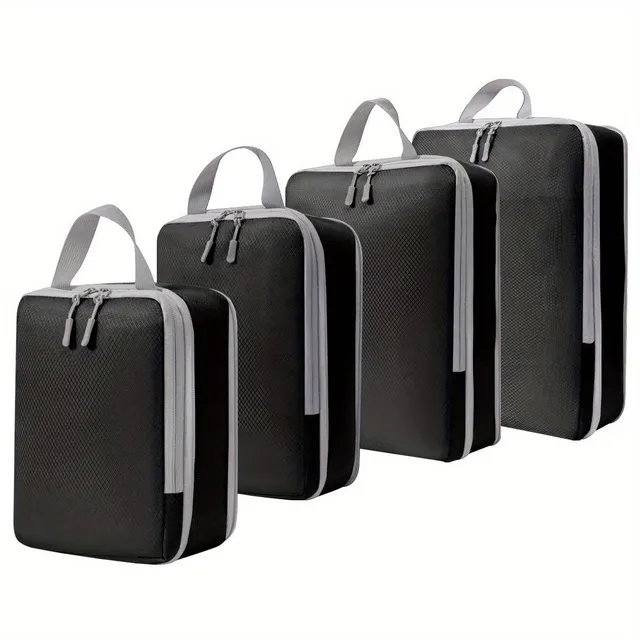 4pc Compression Luggage Organizers, Lightweight and warehouse bags Dacron for clothing, linen and shoes