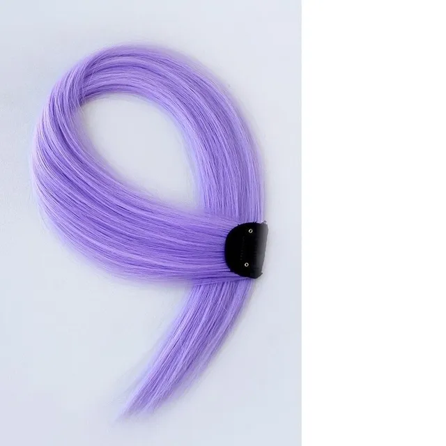 Colored artificial hair extensions soft to the hair creating a trendy look Alinafe