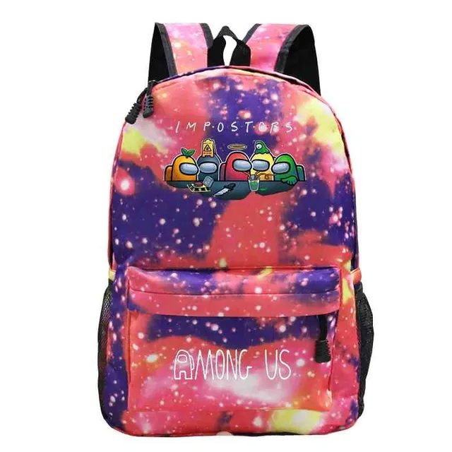 School backpack printed with Among Us characters 13