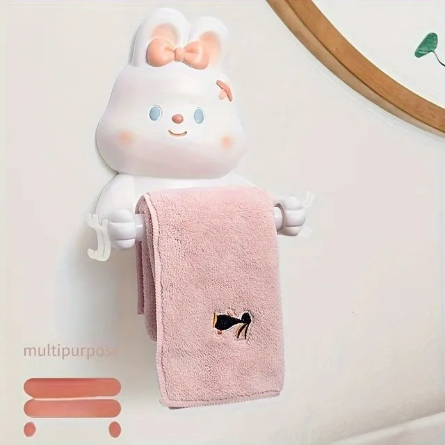 Cute toilet paper holder with panda/bunny