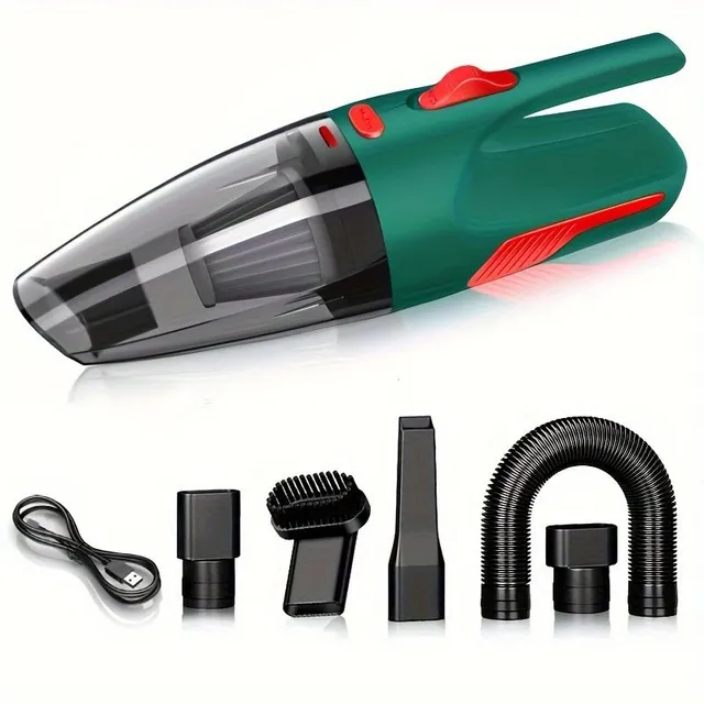 Universal wireless vacuum cleaner for car and household - Small and powerful helper with USB charging