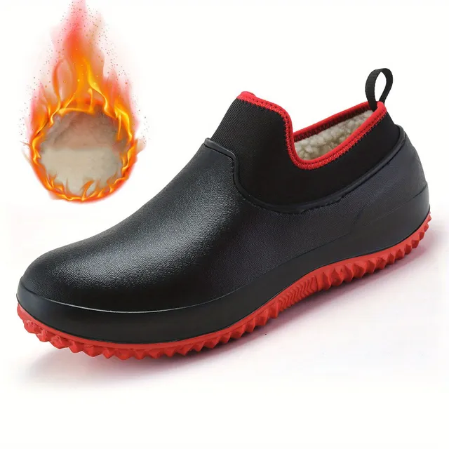 Pánske nepremokavé dažďové topánky väčšej veľkosti, ležérne pevné protišmykové topánky na vonkajšie aktivity