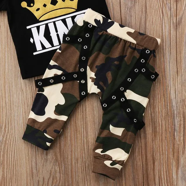 Children's stylish set King - trousers + T-shirt