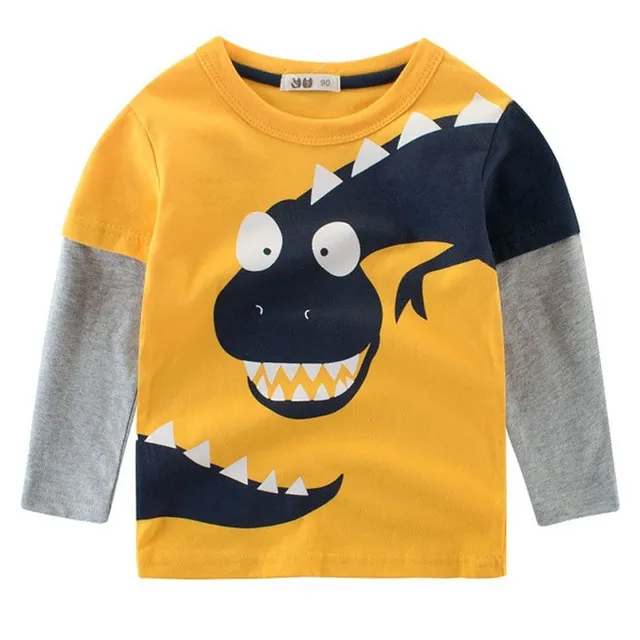 Jungen Baumwoll T-Shirt mit Dinosaurier