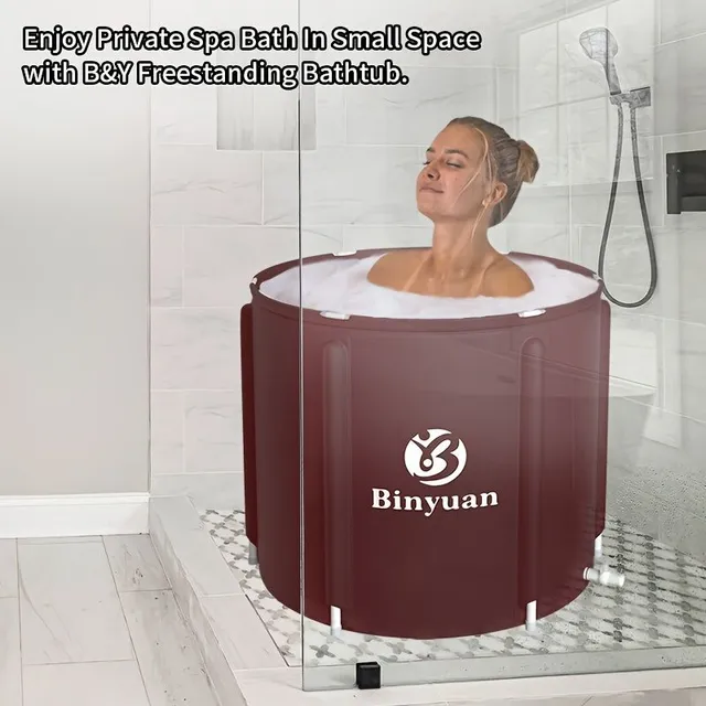 Folding bath 1pc - Extra large and portable, ideal for hot and icy baths