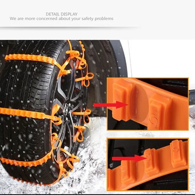 10pcs/set Universal non-slip snow chain for car