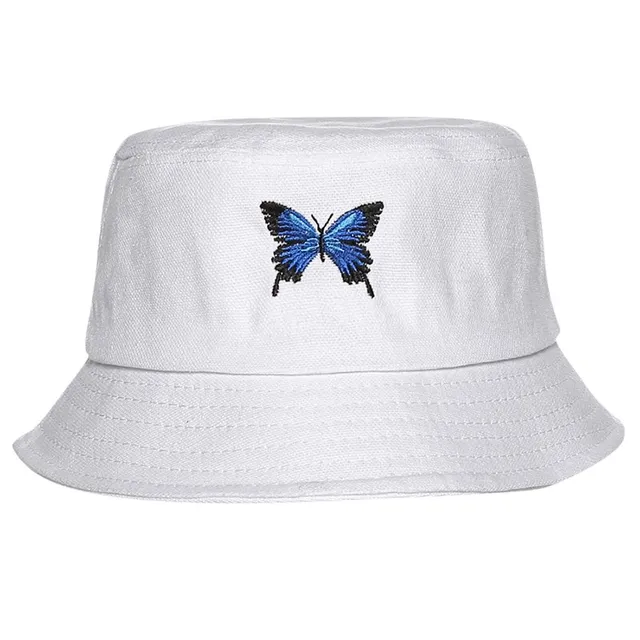 Dámský stylový klobouk Butterfly (White)