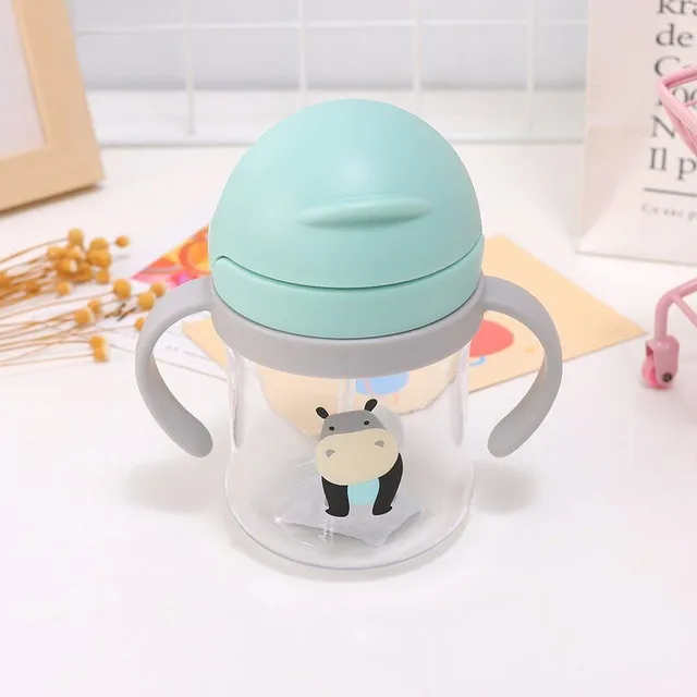 Children's modern original trends smaller cup for drinking with holders and cap