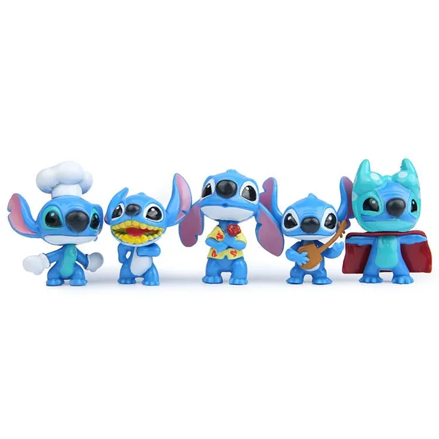 Dziecięcy zestaw kreatywny figurek popularnej postaci animowanej Stitch - 10 szt