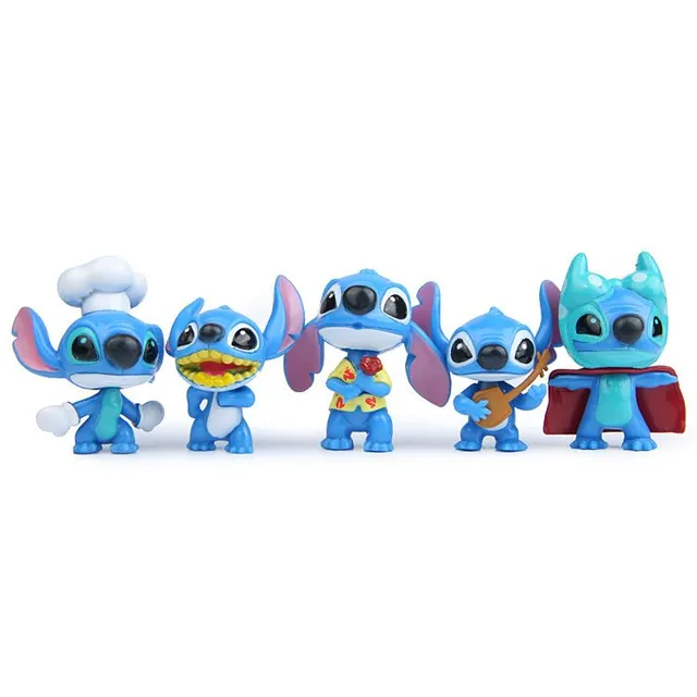 Kids creative set of figures popular animated characters Stitch - 10 pcs