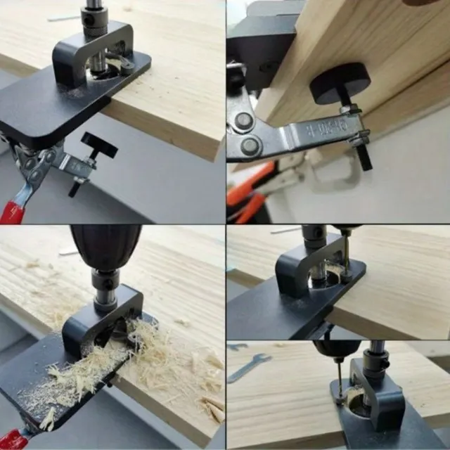 Template for drilling furniture hinges