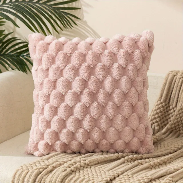 Square pillow cover with zipper and one-sided printing, flat decoration