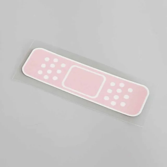Funny car sticker decal in the shape of a band-aid - pink Cavid