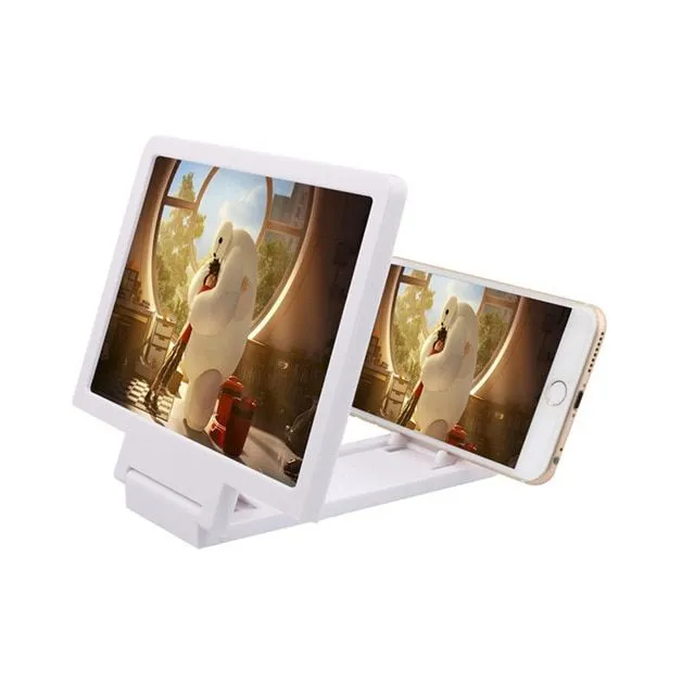 Magnifying 3D screen for mobile phone