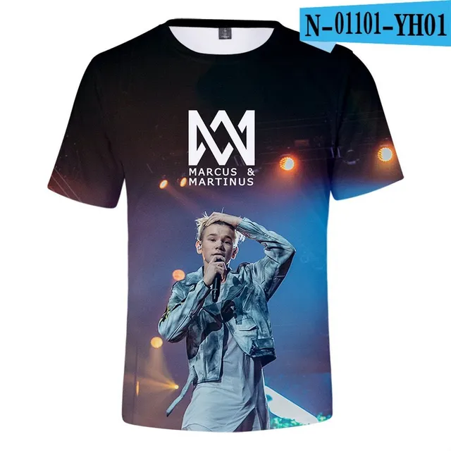 Modern 3D T-shirt for Marcus Martinus fans 007 XXS