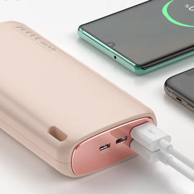 Przenośny zewnętrzny power bank z funkcją szybkiego ładowania - różne kolory