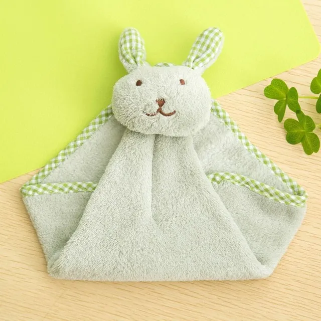 Serviette pour enfant en forme de lapin