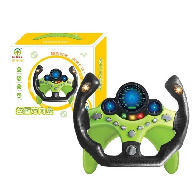 Child simulation steering wheel for car