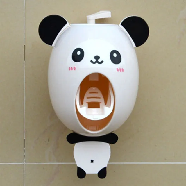 Toothpaste dispenser with animal motif