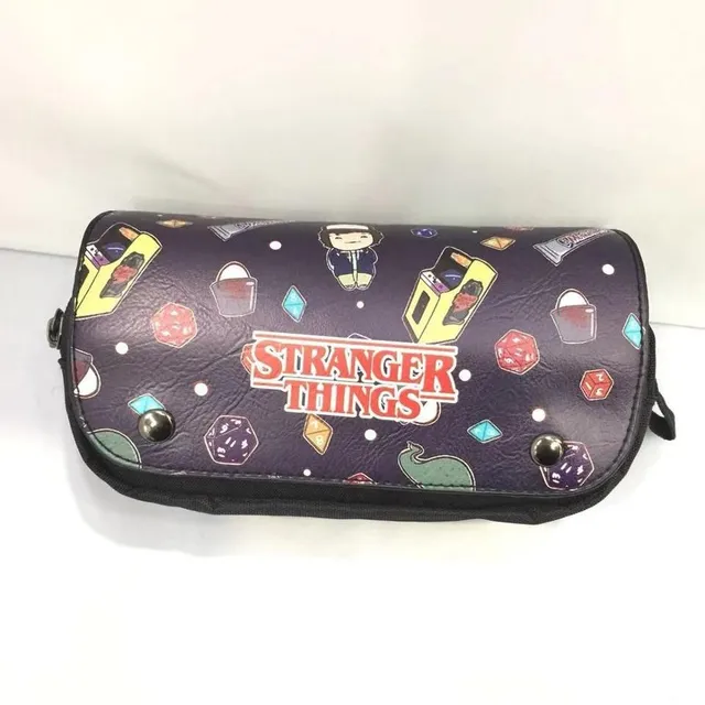 Trousse spacieuse Stranger Things pour fournitures scolaires ou de bureau