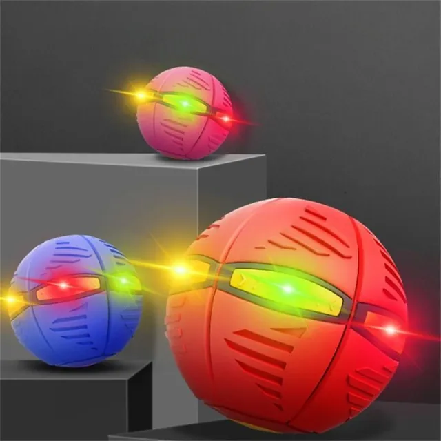 Trendy children's throwing disc/ball with LED lights