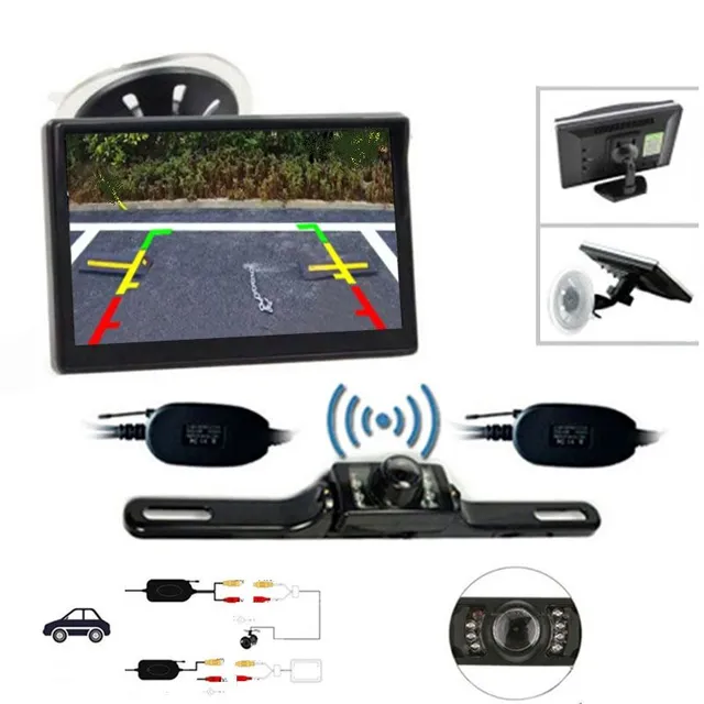 Wireless parking camera with monitor