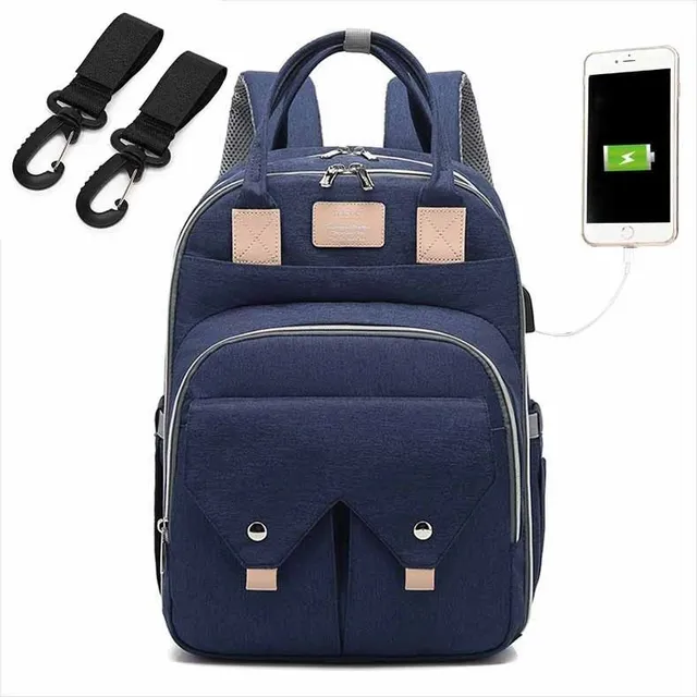 Multifunction stroller backpack with USB port