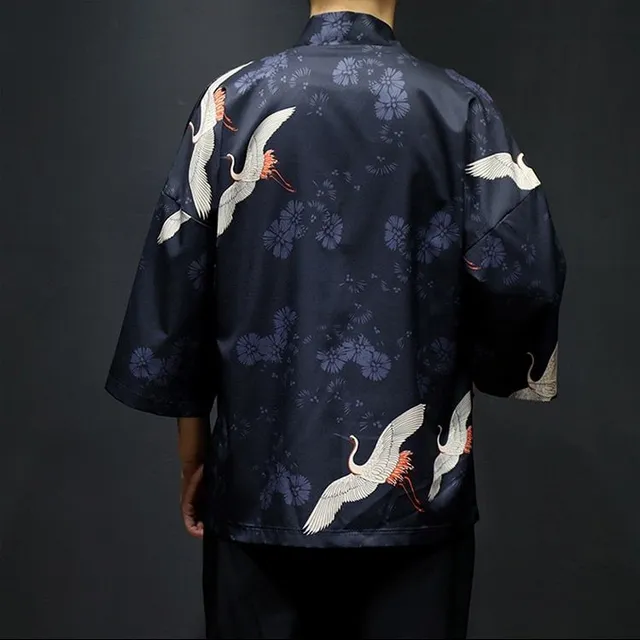 Pánské stylové lení kimono