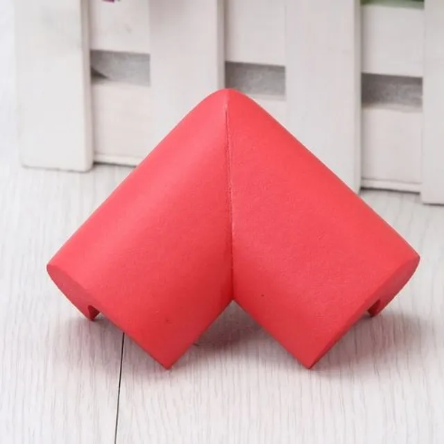 Protective cover for table corners - 8 pcs - 14 colours cervena
