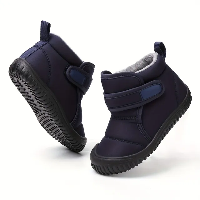 Children's waterproof snow boots with hot fleece lining and anti-slip sole