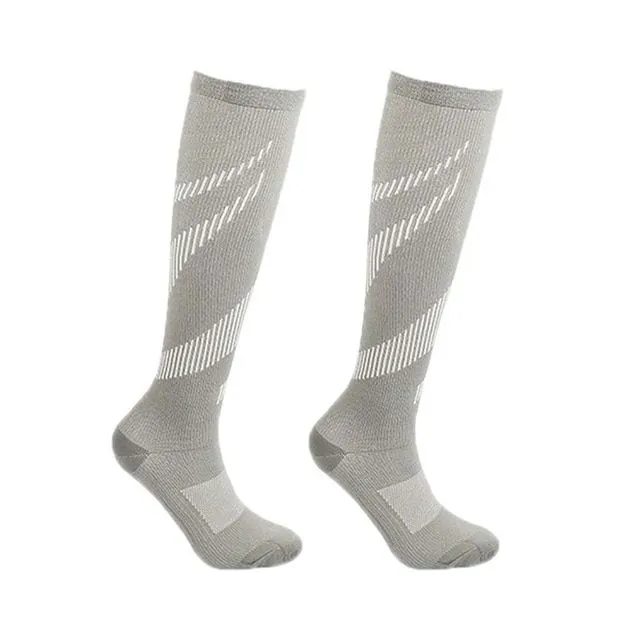 Chaussettes de compression unisexes à la mode pour le sport