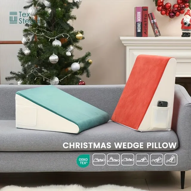 1pc Clín Pillow To Sleep, Clín Pillow After Operation, Triangle Pillow, Wedge Air Layer Sleeping Pillow, Clín Pillow From Memory Foams, Christmas Decoration Home, Christmas Gift, Needs To Living Rooms