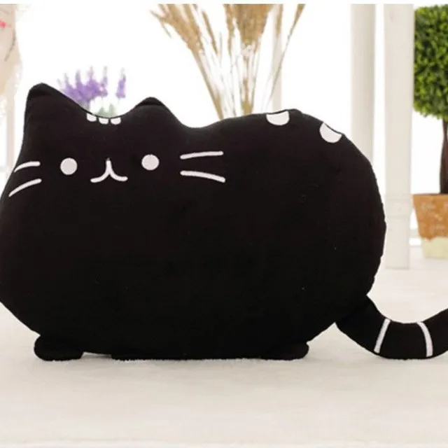 Plush cat pillow 40 cm - 5 colours