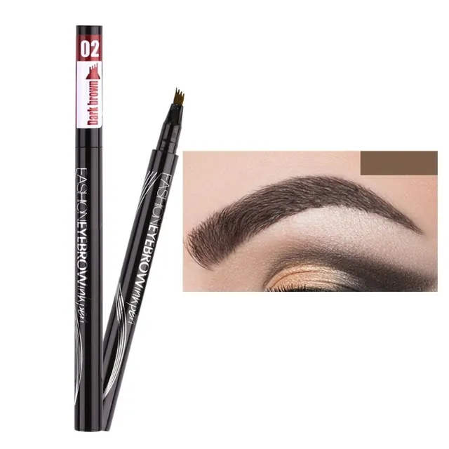 Crayon liquide waterproof pour dessiner les sourcils - peigne