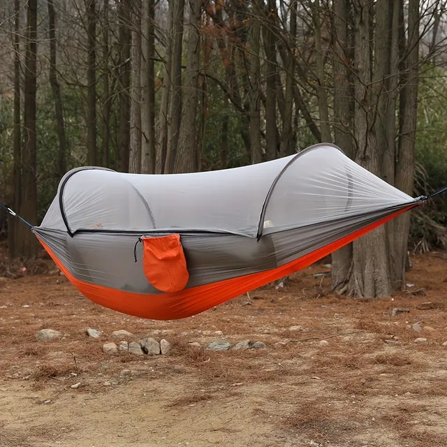 1 pc Self-folding portable mosquito hammock with rod