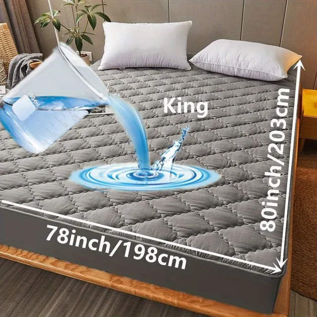 Bezstarostný spánok s modrou súpravou - Nepremokavá ochrana matraca + 2 kryty vankúša