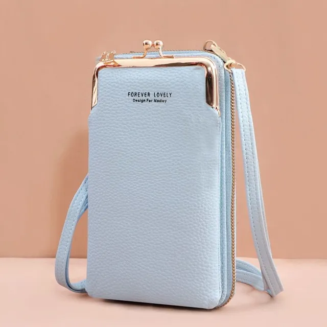 Elegant mini handbag with wallet and pocket