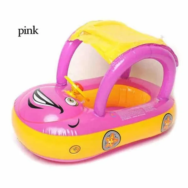 Children's Inflatable Ring/Boat with Steering Wheel for Small Children © Car