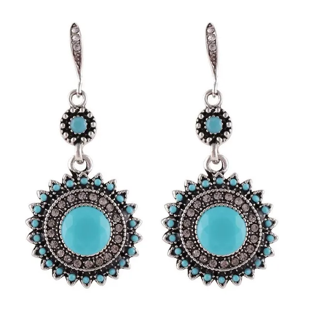 Vintage Ethnic Bohemian Sun Flower Earrings