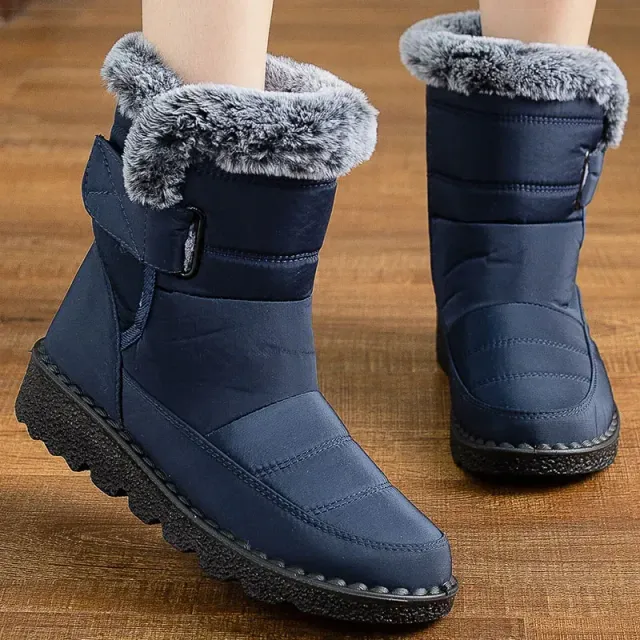 Women's Waterproof Elegant Winter Boots With Warm Internal Fur - Different Colors