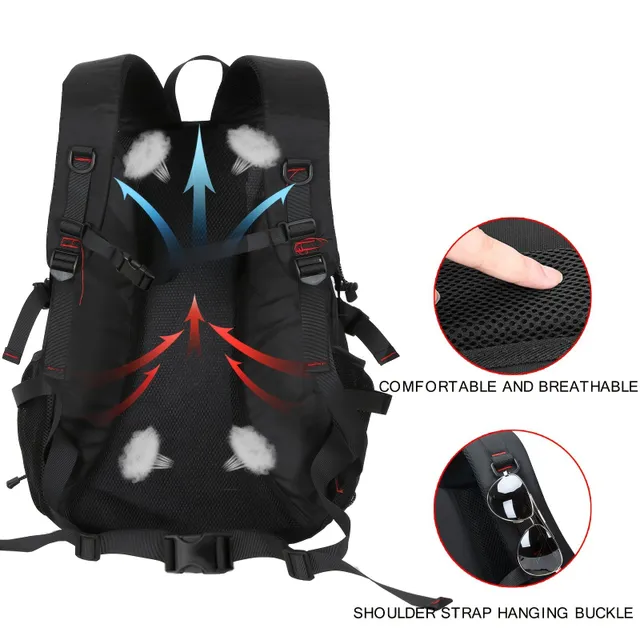 Men's waterproof backpack for travel, climbing, hiking and outdoor sports