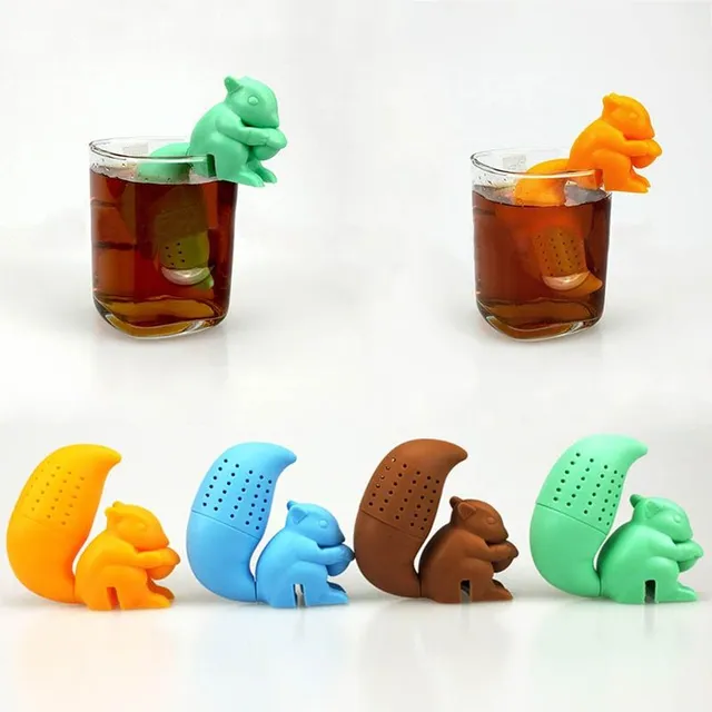 Silikonowa torebka na herbatę w kształcie zwierząt - różne