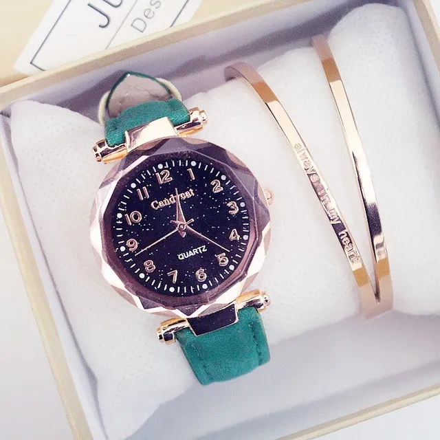 Stylowy zegarek dla kobiet z bransoletkami Skyler